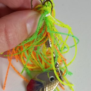 Cuchara Red Fish Hair Spinner Con Flecos 5 Gr