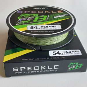 Multifilamento Speckle RF 0,32 mm 54 lb x 100 m - 8 hebras