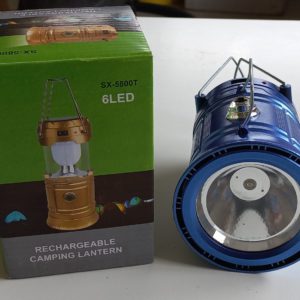 Farol Led recargable Red Fish + linterna (carga solar + 220v + USB)