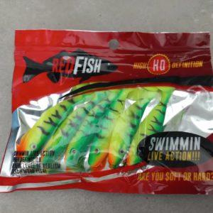 Goma Silicona Red Fish Mojarra Pack x 6